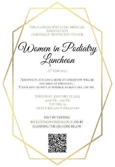 Women in Podiatry Luncheon Invitation